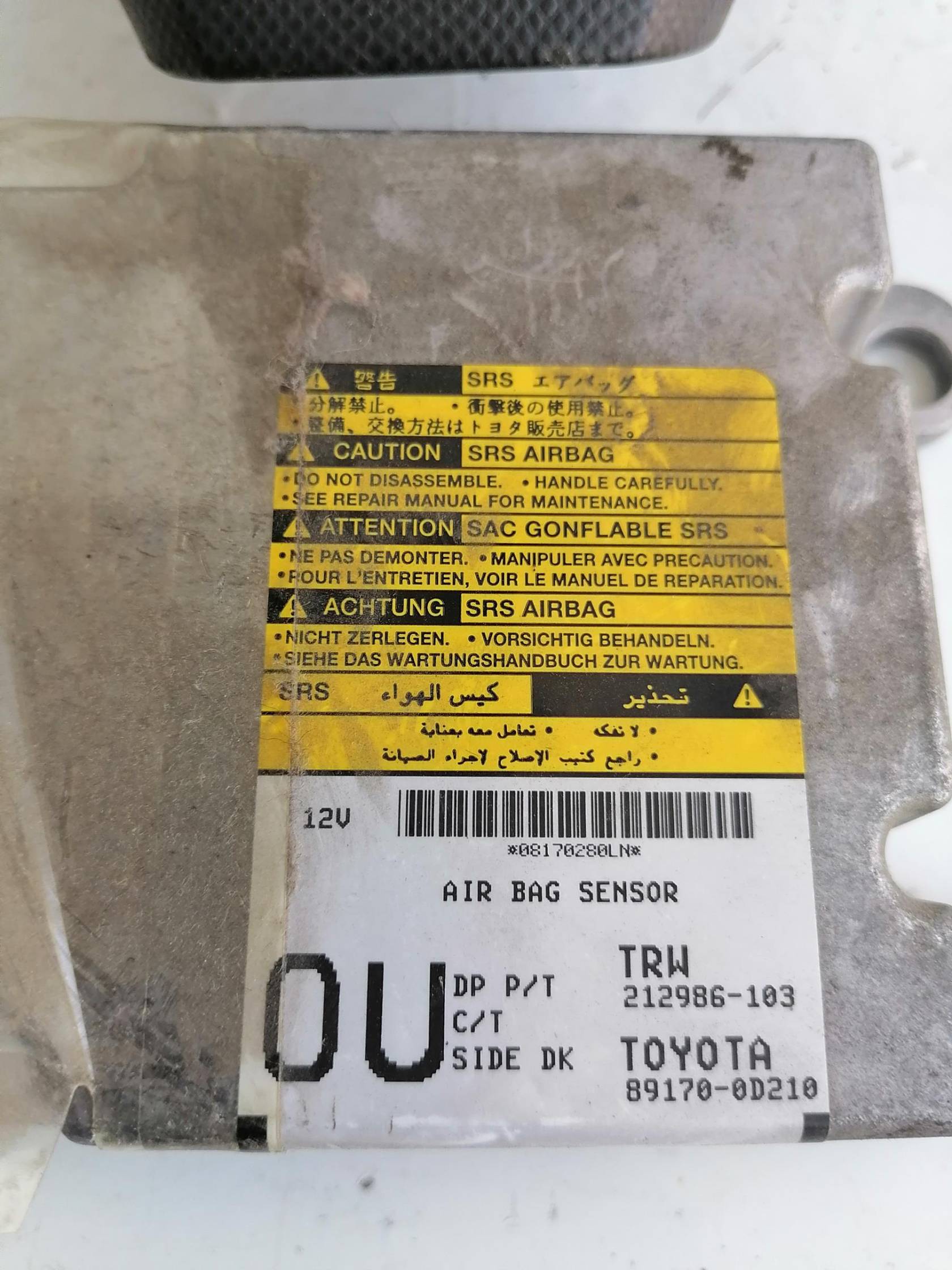 Dispositivo airbag lato guida